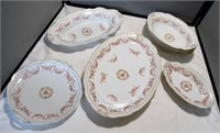 Bavarian China Serving Pieces - Rose pattern