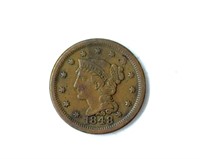 1848 Cent XF
