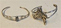 Sterling Silver Jewelry 2 Bracelets incl Horse