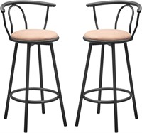 Bar Stool with Back Set of 2