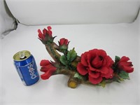 Bouquet de rose en fine porcelaine, Capodimonte