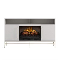 SCOTT LIVING 60 in. Wooden Electric Fireplace