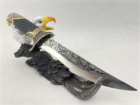 Embossing Blade Eagle Fantasy Hunting Knife