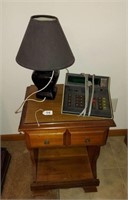 END TABLE, LAMP & ADDING MACHINE