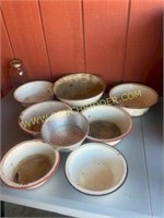 Assorted Enamel Bowls