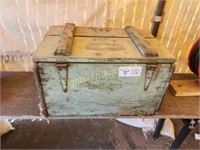 VINTAGE LANG BROTHERS WOODEN CHEST