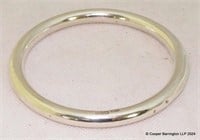 KGV Sterling Silver Plain Round Bangle