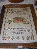 Adorable framed sampler 18x14