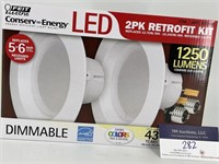 2pk LED dimmable retrofit light kit