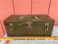 Antique Metal Tackle Box