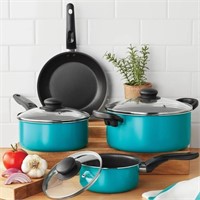 New 7 Piece Non-Stick Cookware Set