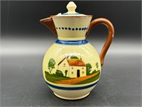 Painted English tea pot with kindness phrase