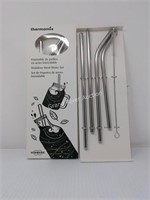 2-Pack Thermomix 5pc Stainless Steel Straw Sets