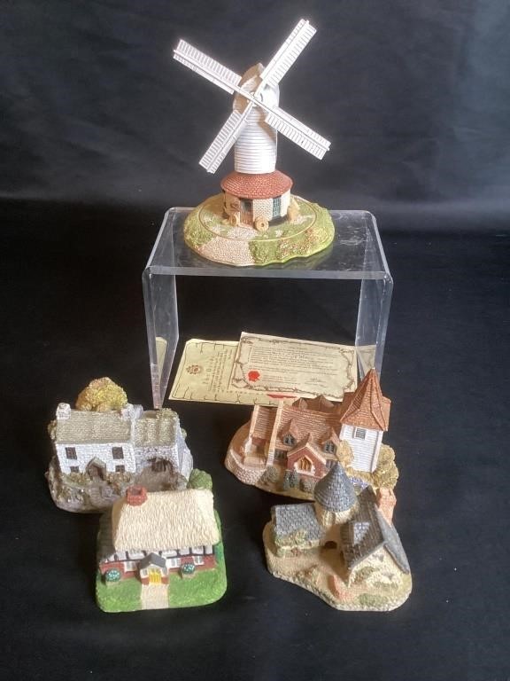 Lilliput Lane Windmill & David Winter? Cottages