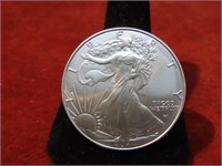 2024-BU .999 Silver eagle 1 ounce round.