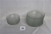 (35) 7.5" & 9" DURALEX PLATES (MADE IN FRANCE)