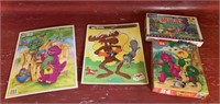 Vintage puzzles & Barney memory game