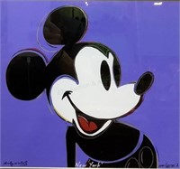 Andy Warhol “ Mickey Mouse 1986” Framed Print