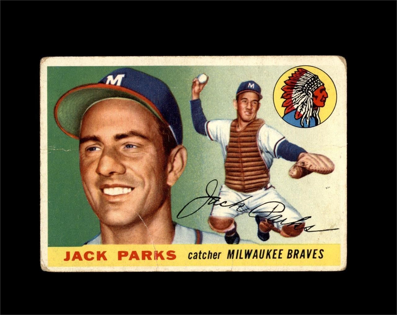 1955 Topps #23 Jack Parks P/F to GD+