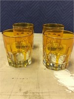 Rialto Old Fashion Glasses - Saffron Glass $160