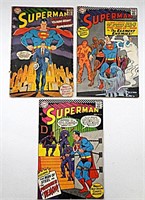 (3) DC SUPERMAN #190,191,201, 12-CENT COMICS,