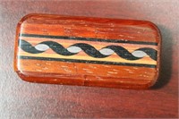 An Inlaid Wooden Slide Trinket Box