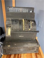 Antique National cash register**.