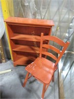 Imperial Loyalist chair and bookshelf