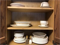 Corelle ware dining set - everything in cupboard