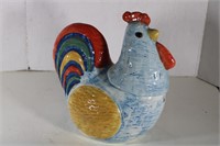 Vintage Hand Painted  Chicken Cooke Jar 12 x 13