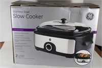 GE 6.5 Quart Stainless Steel Slow Cooker in Box