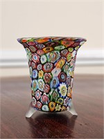 Stunning Murano Millefiori Glass Vase