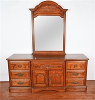 Vintage Sumter Oak Dresser w/ Mirror