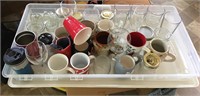 Bundle of Glasses and Cups w/ Tub