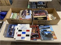 2 x Box Lots Ford Dealership Brochures, Books,