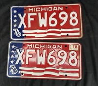 Michigan license plate lot 15