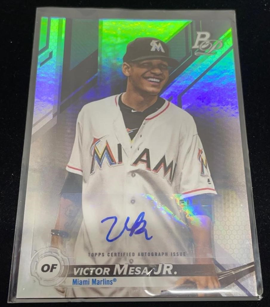 Signed Victor Mesa Jr Topps B Platinum