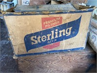Vintage Sterling Beer carton with Pepsi bottles