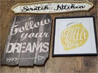 Wooden Home Decor Signs