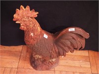 Cast iron rooster, 17" high