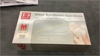 Vinyl Synthetic Exam Gloves 100 Small Gloves