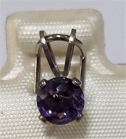 $100   Silver Amethyst Pendant