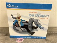 Inflatable Dragon floaty or snow tube