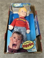 Home Alone talking figurine with Home Alone DVD