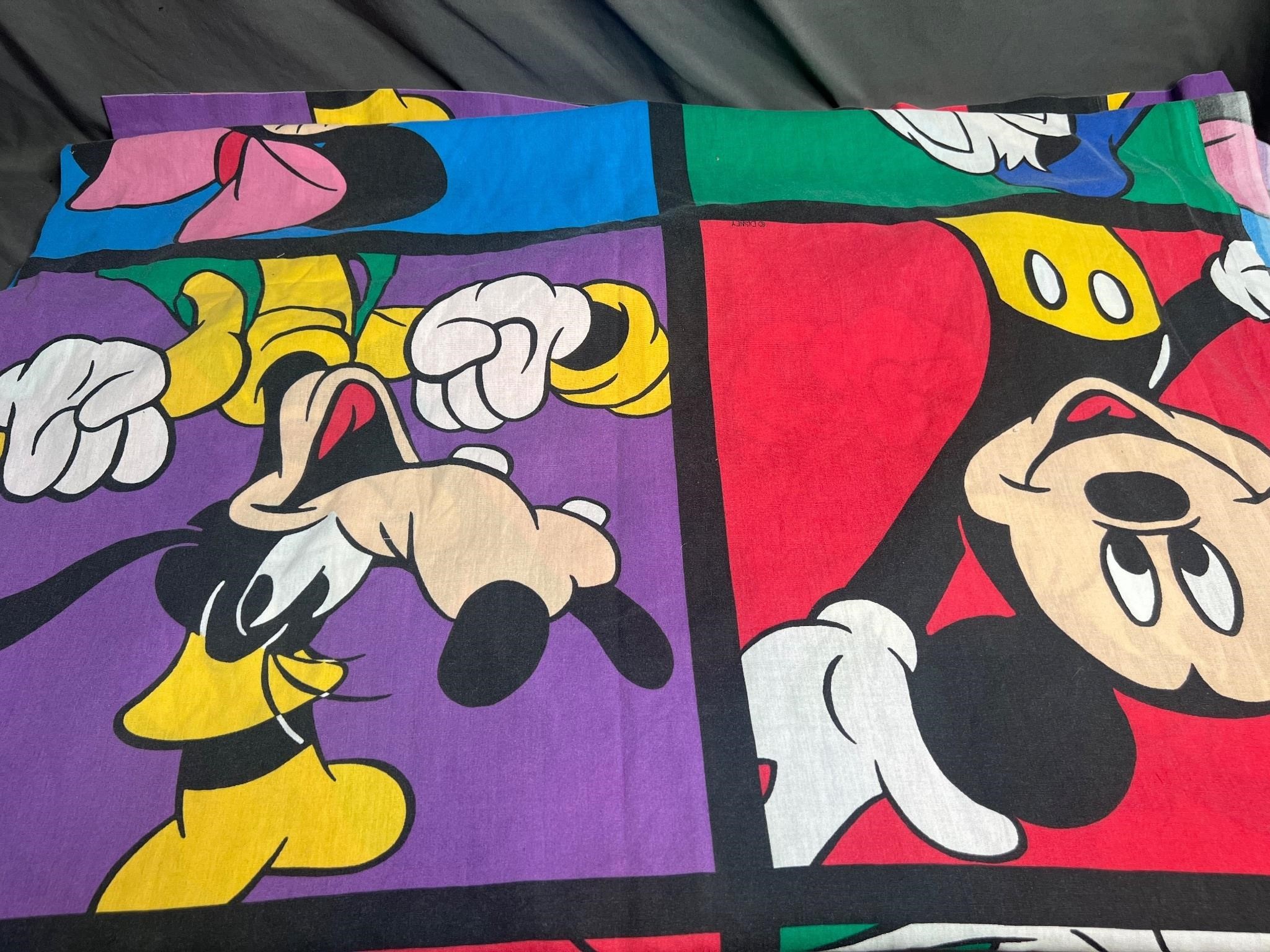 Vintage Mickey & Friends Flat Sheet