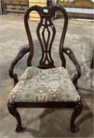 Reproduction Ball-n-Claw Arm Chair