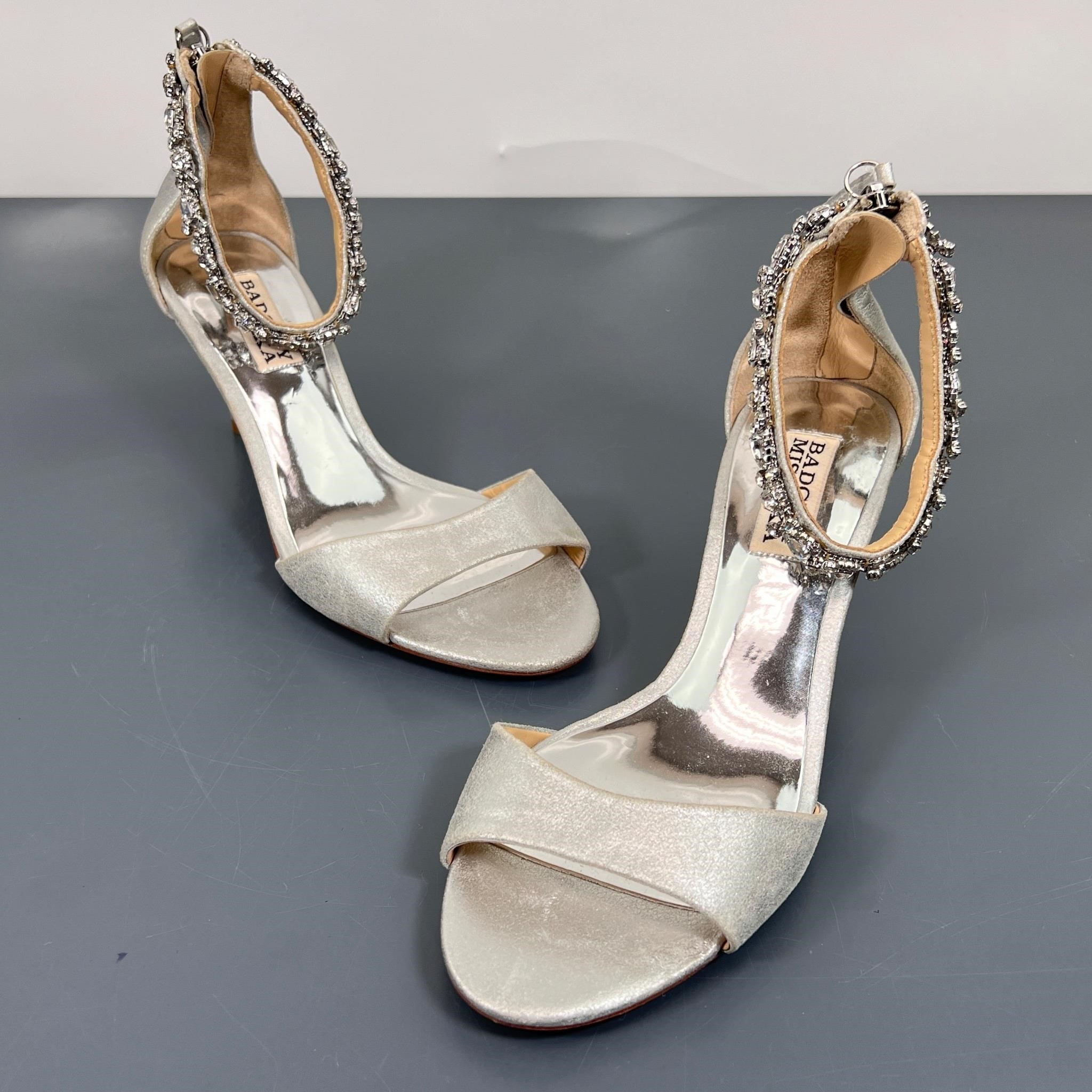 Badgley Mishka Rhinestone Heel Shoes - Size 9