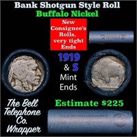 Buffalo Nickel Shotgun Roll in Old Bank Style 'Bel