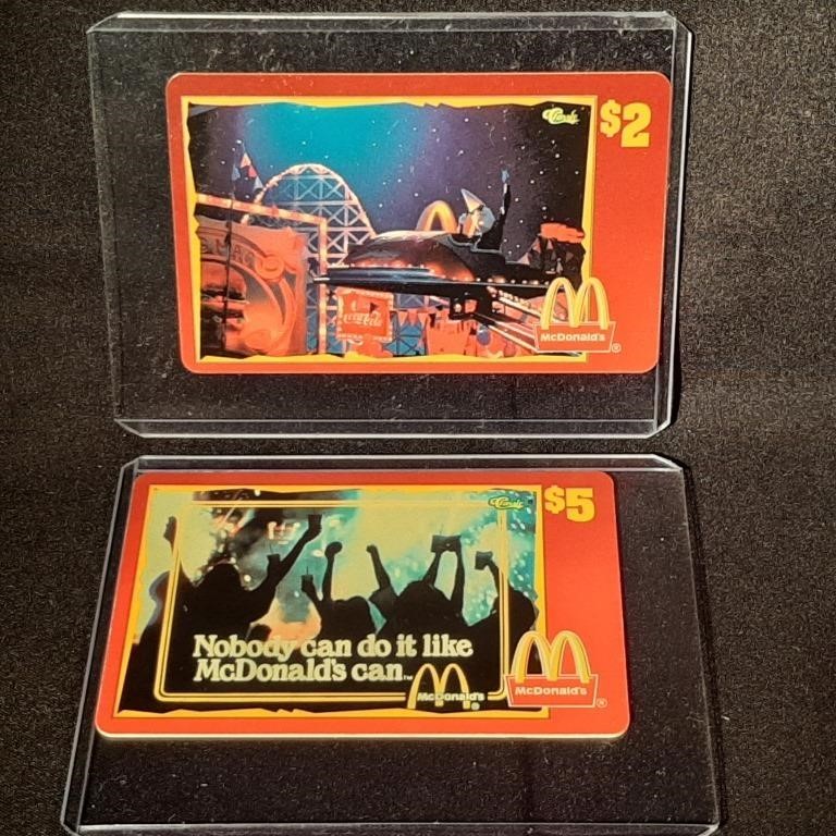 McDonald's Phone Calling Cards - Unscratched