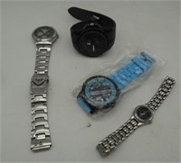 Lot Of 4 Watches 2 Large Faces Dakota Zoo York